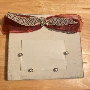 Wooden Rustic Decorative Picture Frame with Bow
